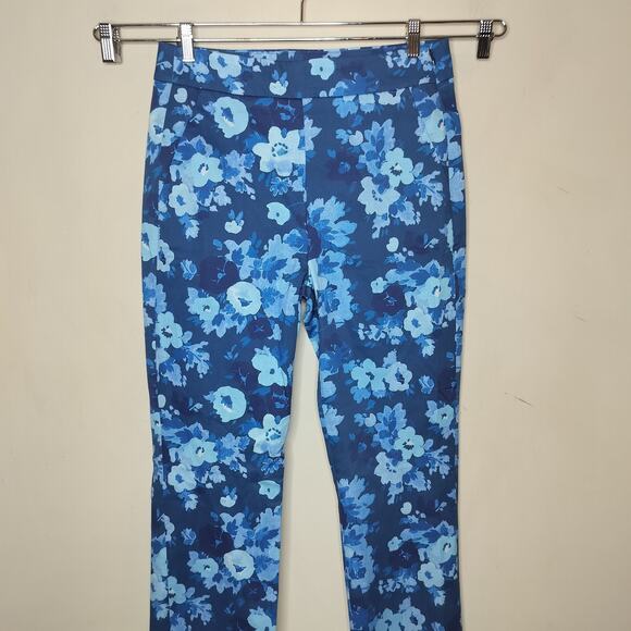 J. Crew Remi Ankle Pants 8 Tall Floral Office Work - Picture 3 of 8